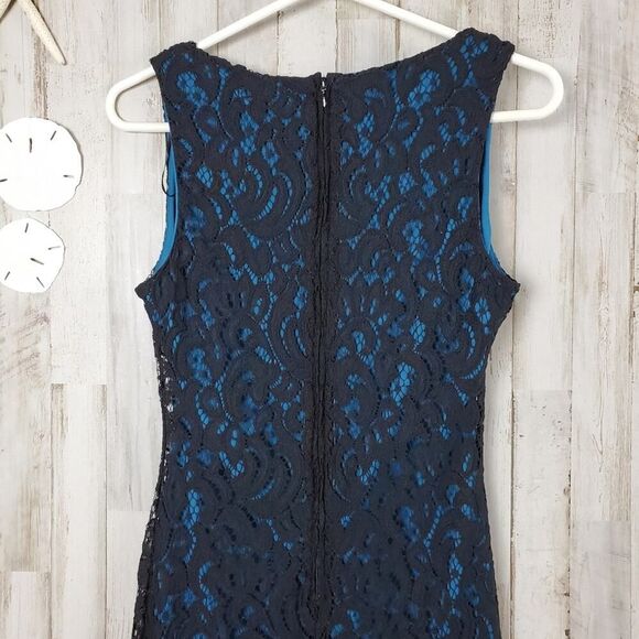 Orsay Lace Overlay Sleeveless Dress Black Size 4 - Picture 9 of 12